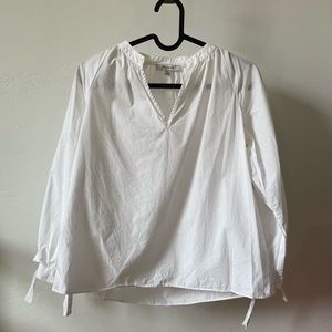 Madewell Blouse with tie-sleeves